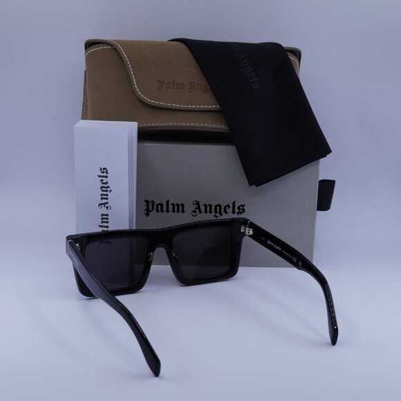 Palm Angels PERI109 NAPA 1007 Square Sunglasses - Black/Grey - Picture 5 of 9